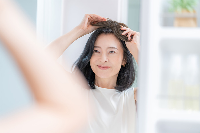 円形脱毛症ウィッグ